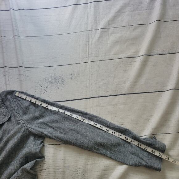 Prana Size L Snider Jacket Gray Lightweight Outdoor Hiking Casual Travel - Picture 6 of 8